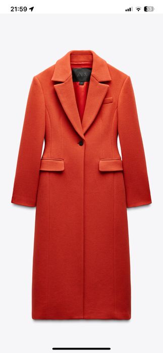 Plaszcz zara pomaranczowy XS 749 zl okazja !