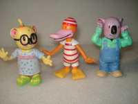 3 figuras originais da banda desenhada koala, marca spellbound 2003