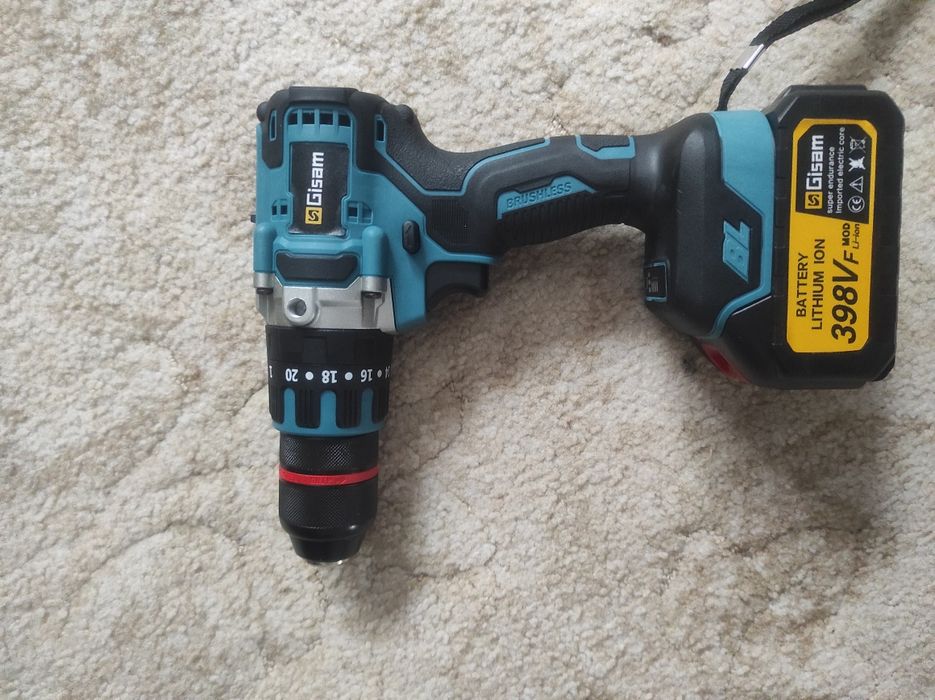 Wiertarko wkrętarka Gisam 2szt bateri Nowa!