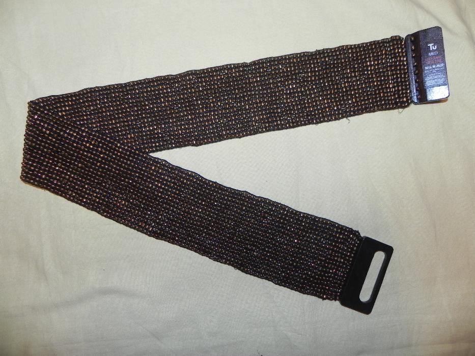 ремень биссер коричневый бисер