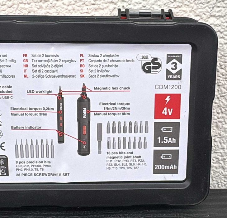 ZESTAW Śrubokrętów wkrętaki ŚRUBOKRĘT USB-C Elektryczny ŚRUBOKRĘT