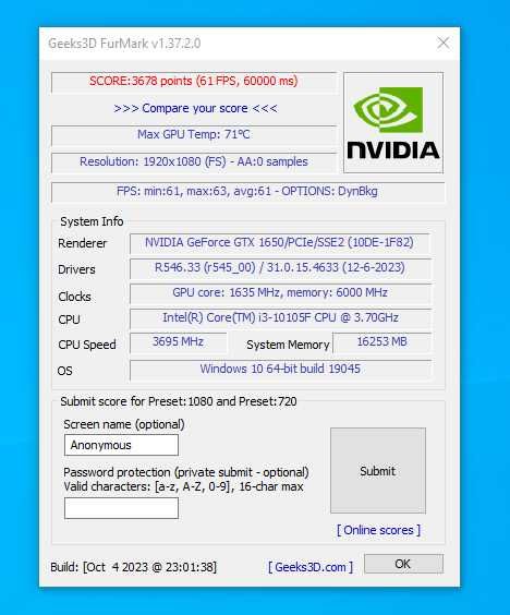 Ігровий пк Core i3 10105F 4.4GHz + GTX1650