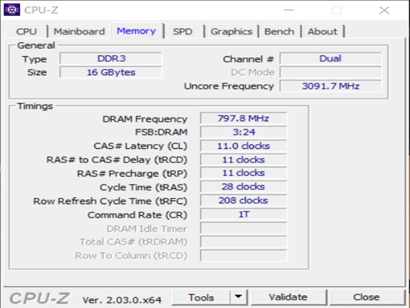 DDR3 8GB Samsung 12800 L