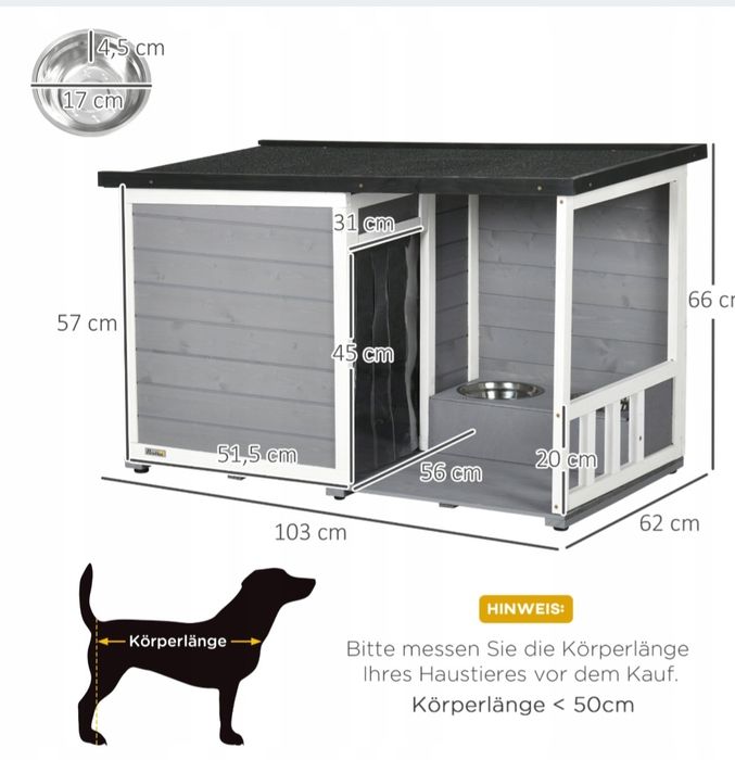 Domek dla małego lub średniego psa