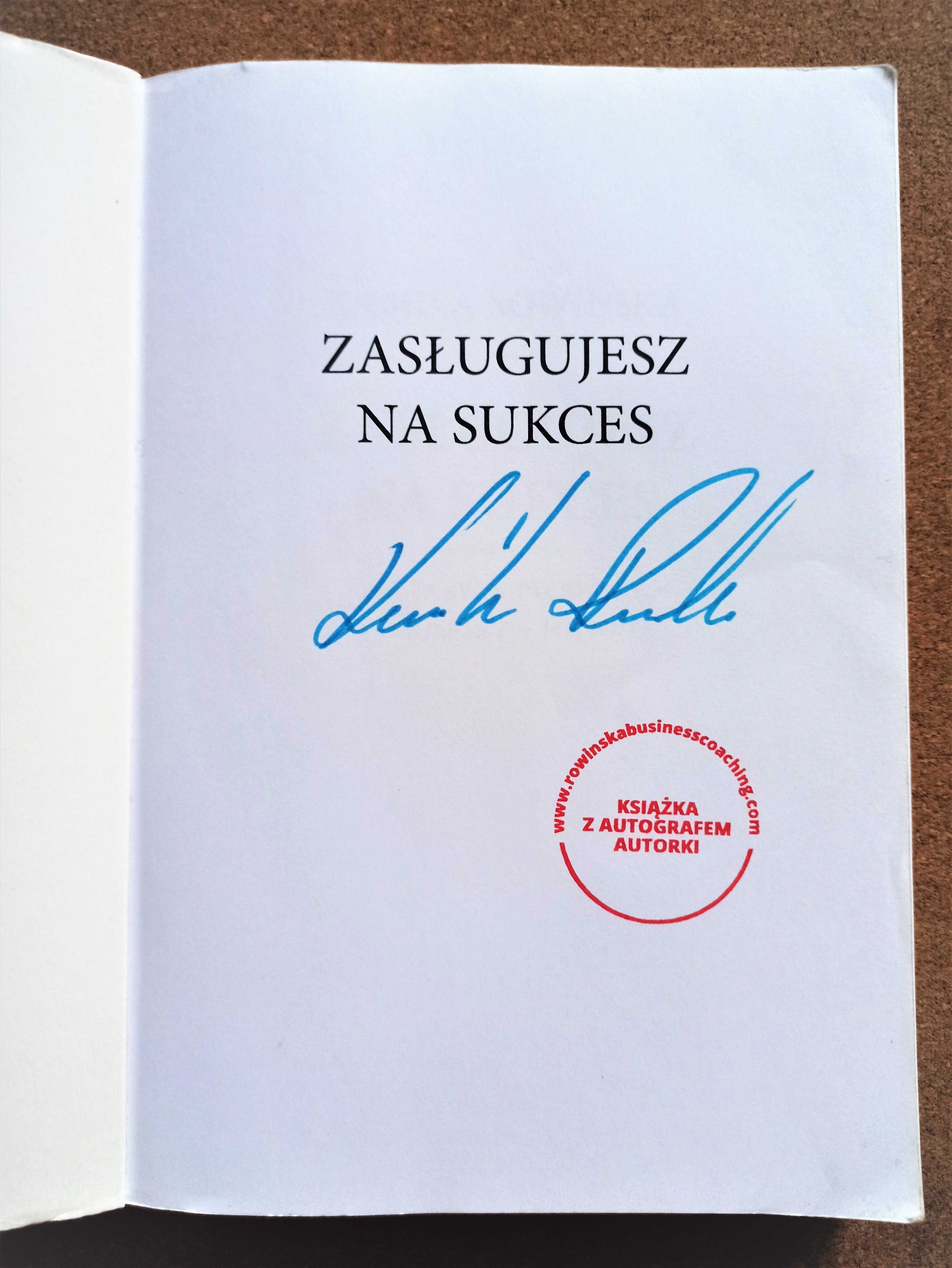 Książka "Zasługujesz na sukces" Kamila Rowińska