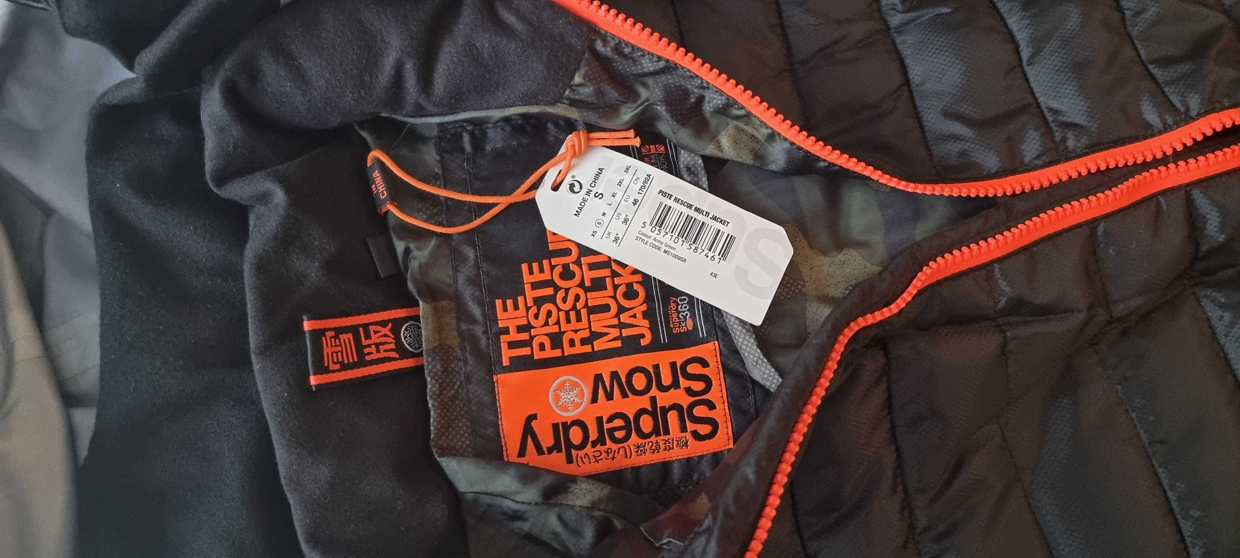 Męska wielofunkcyjna kurtka Superdry Piste Rescue 3w1, męska, nowa