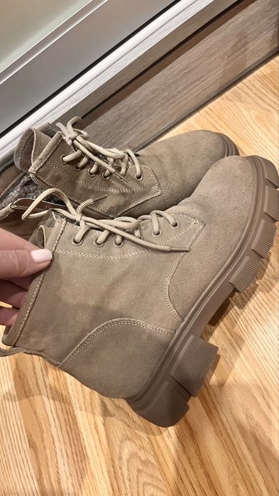 Чобітки зимові замшеві