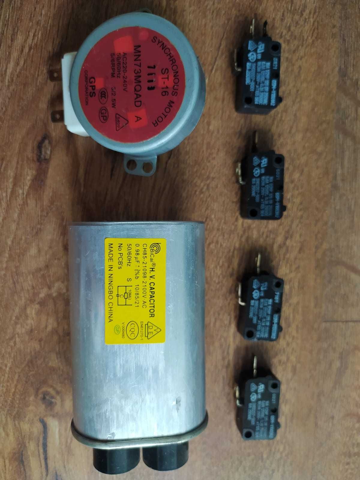 Magnetron 2M218 i inne części mikrofalówki