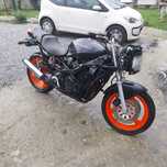 Suzuki GSX 600F.Na Niemieckich szyldach