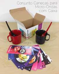 2 Canecas com colheres microondas Tupperware