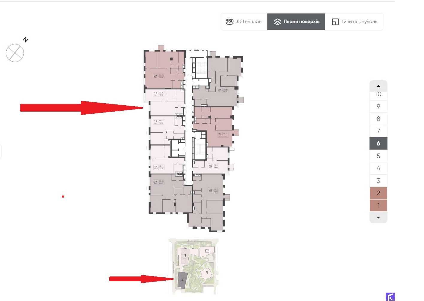 1  кімн. 68м2, 6 поверх, вул. Тютюника 43 ЖК TRIIINITY,