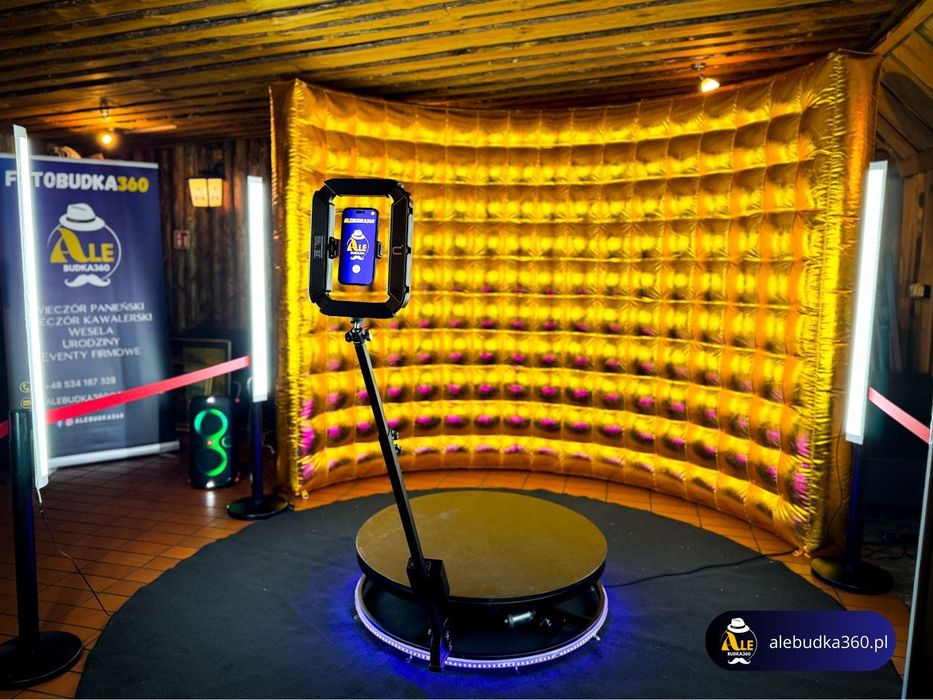 Fotobudka 360 | Złota Ścianka VIP | Fontanna Iskier | Wideobudka | HIT