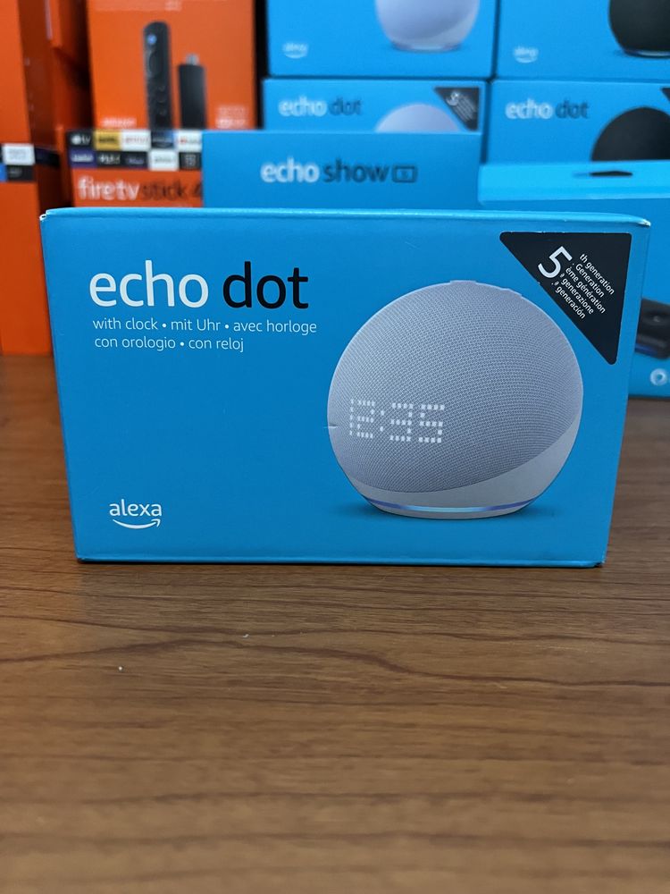 Amazon echo dot 5 - Relogio Digital - Alexa