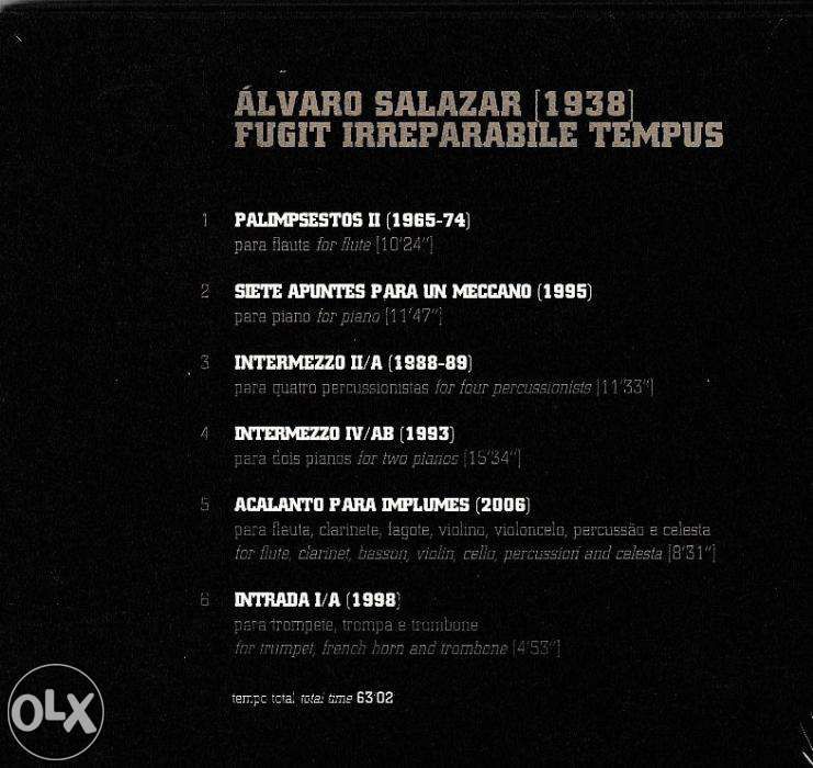 CD Álvaro Salazar - Fugit Irreparabile Tempus