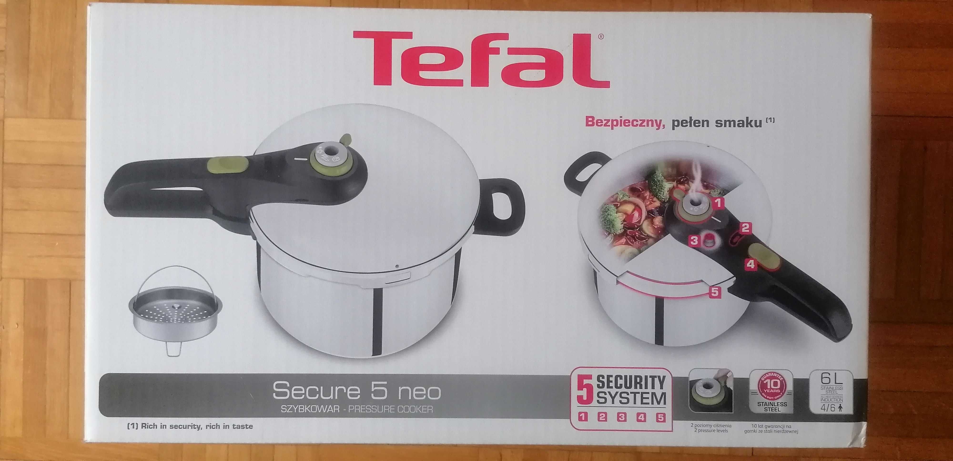 Sprzedam nowy szybkowar Tefal 6 litrów Secure 5 neo