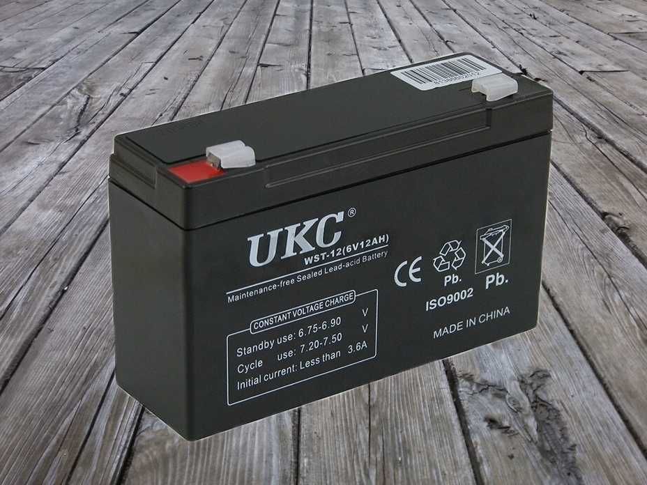 Аккумулятор батарея 6V 12A, 6 вольт UKC