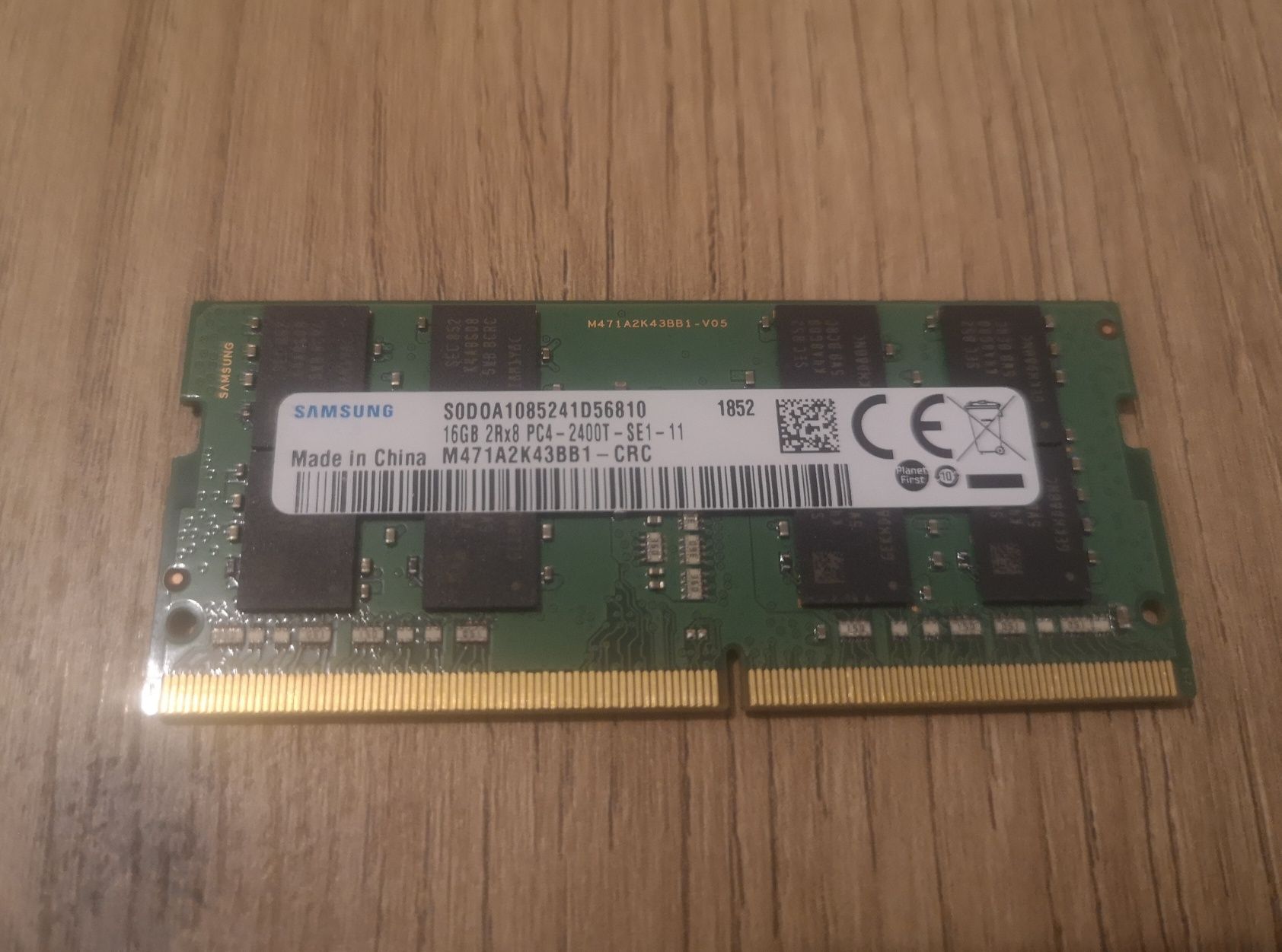 Memória RAM SO-DIMM Samsung 16gb PC4-2400