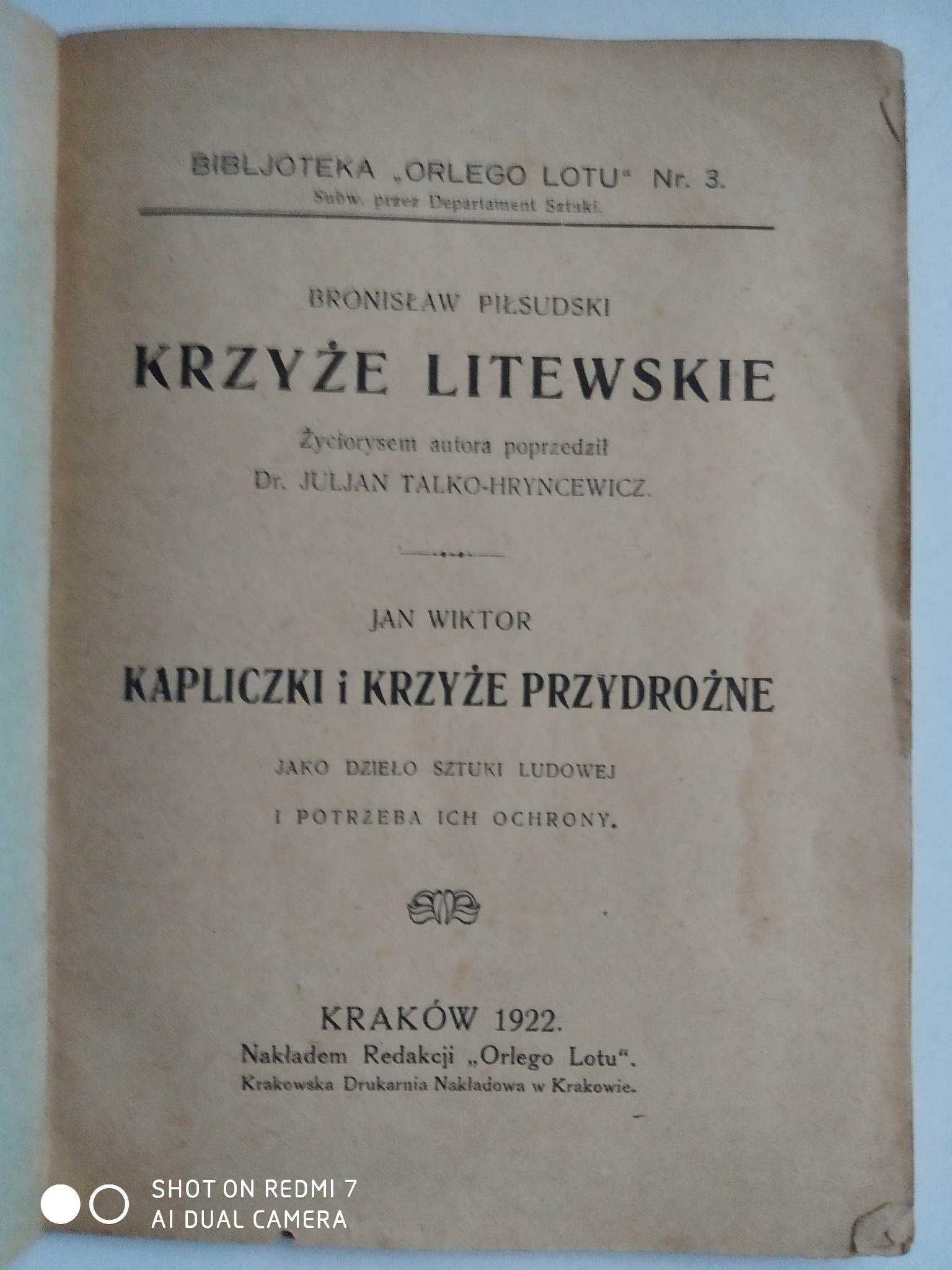 Bronisław Piłsudski "Krzyże i kapliczki" 1922.