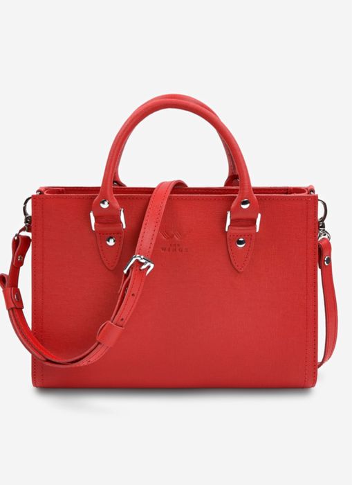 Сумка натур.шкіра The wings червона