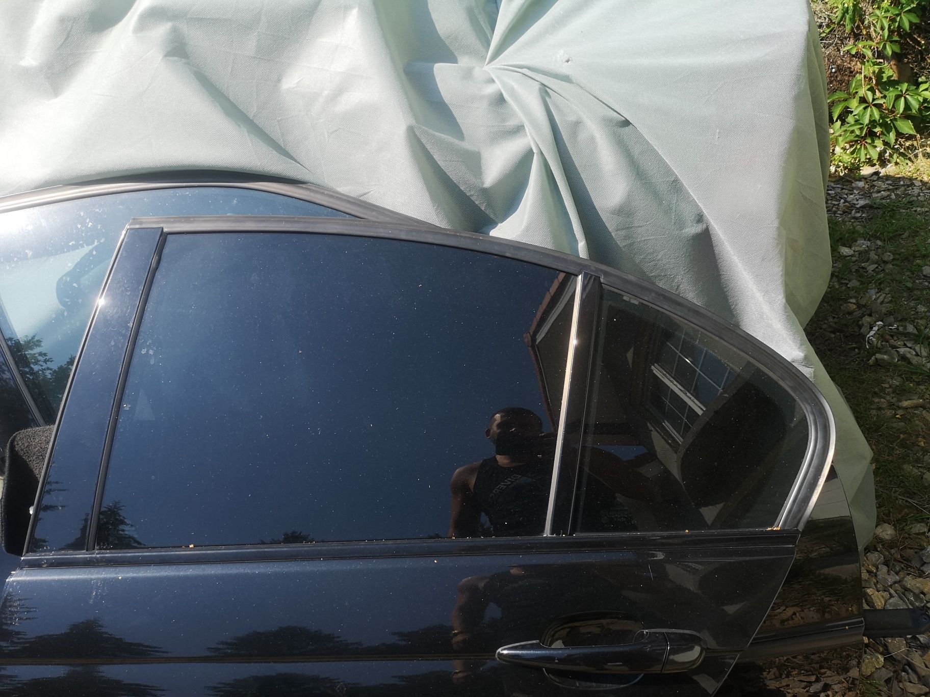 Bmw E46 drzwi lewy tył black saphire blacksaphire  sedan stan bdb bez