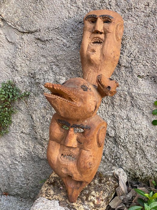 Rare Award-Winning Portuguese Double Mask (Ousilhão, 1989)