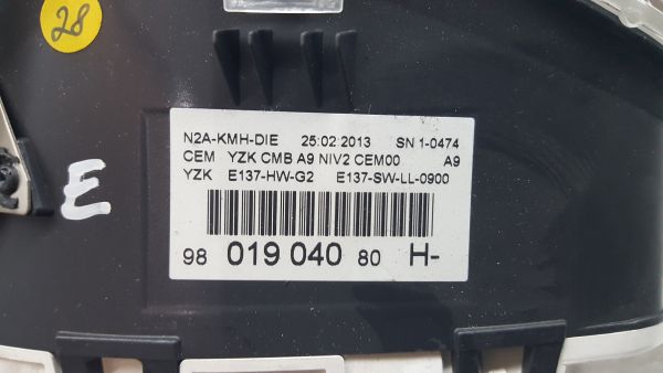 Quadrante / painel de instrumentos PEUGEOT 208