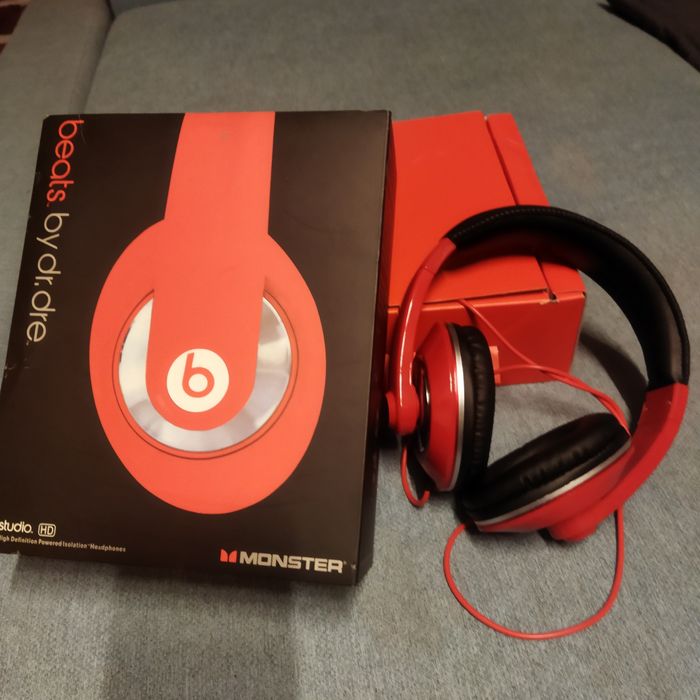 Słuchawki BEATS by.dr.dre czerwono-czarne