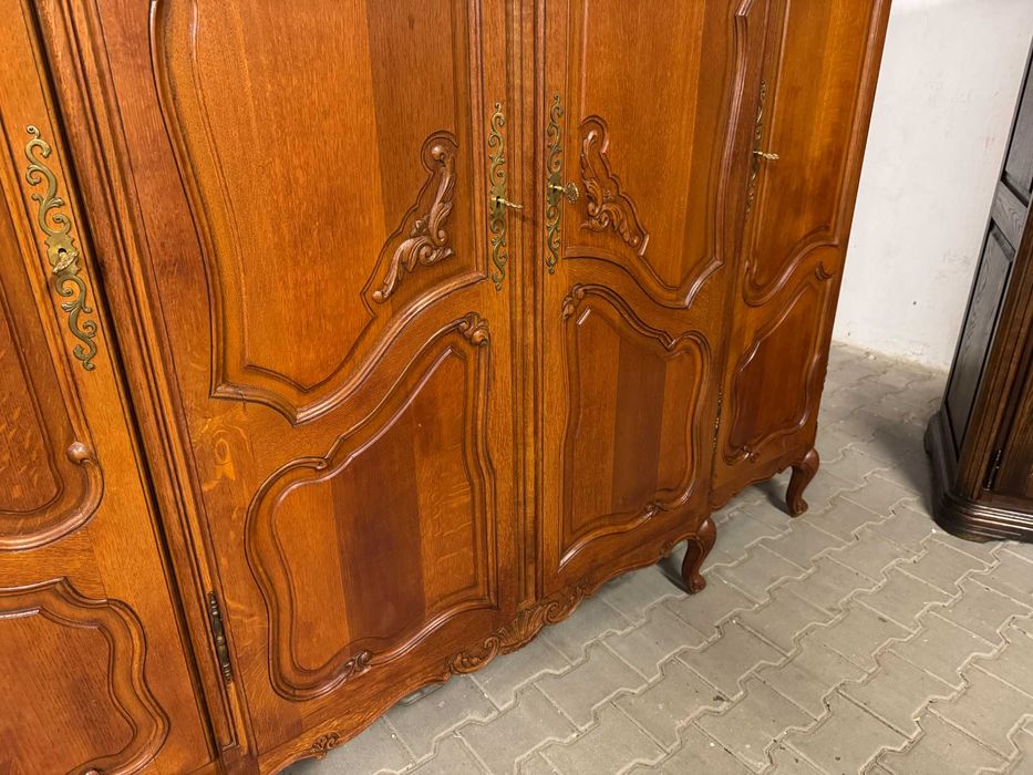 Szafa czterodrzwiowa Ludwik szafa drewniana dąb