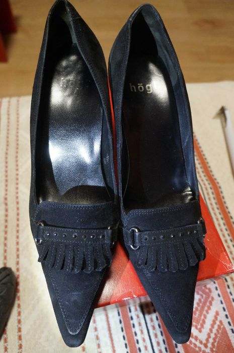 Жіночі Туфлі-човники Hogl чорного кольору , б/в , р.39