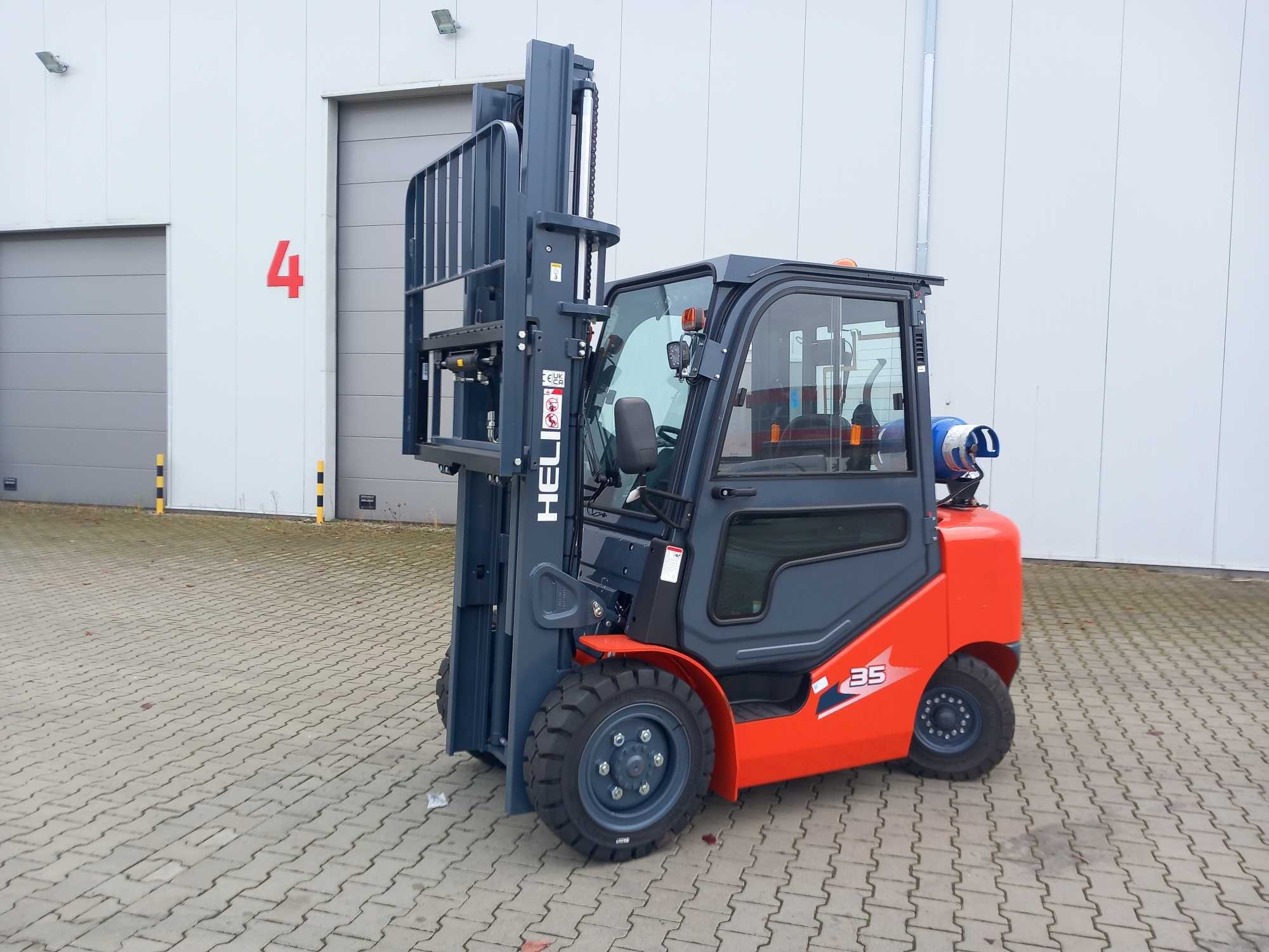 Wózek Widłowy Heli 3,5t Maszt 3,3m Duplex Silnik Kubota LPG 2024-12