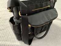Elegancka torba na ramię dla Mamy Skip Hop czarna ze zlotymi wstawkami