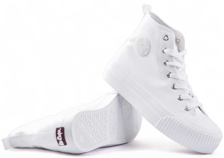 Buty Damskie Lee Cooper Trampki Platforma za kostkę -2132 r.39 białe