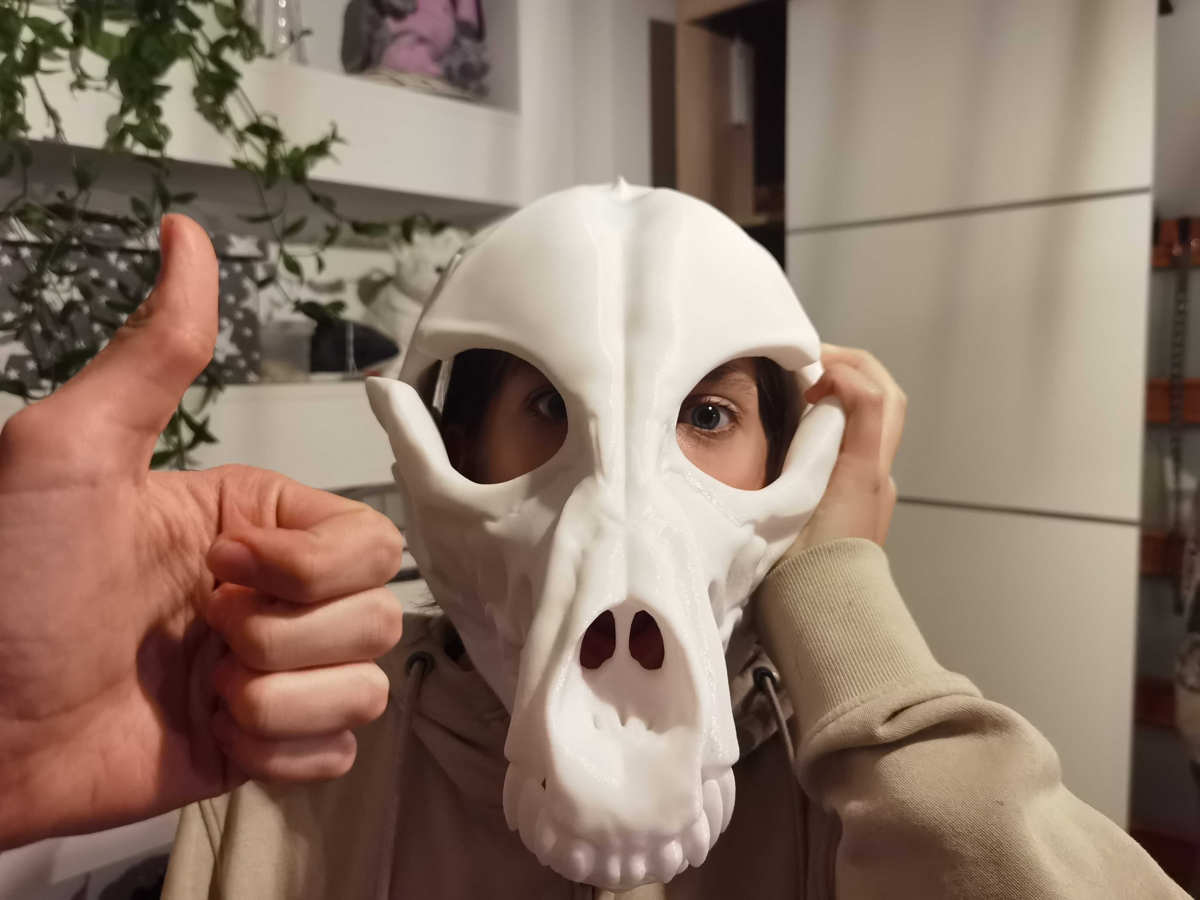 Skull Dog fursuit furry maska head