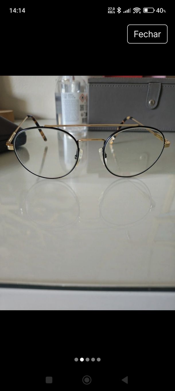 Óculos armação etnia Barcelona modelo vintage