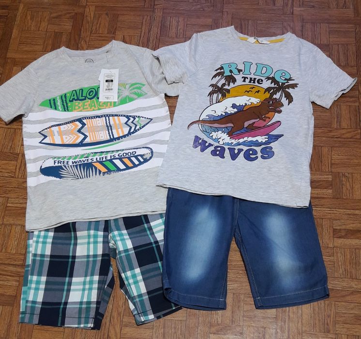 Комплект шорты футболка реглан hm bembi coolclub  palomino р.134