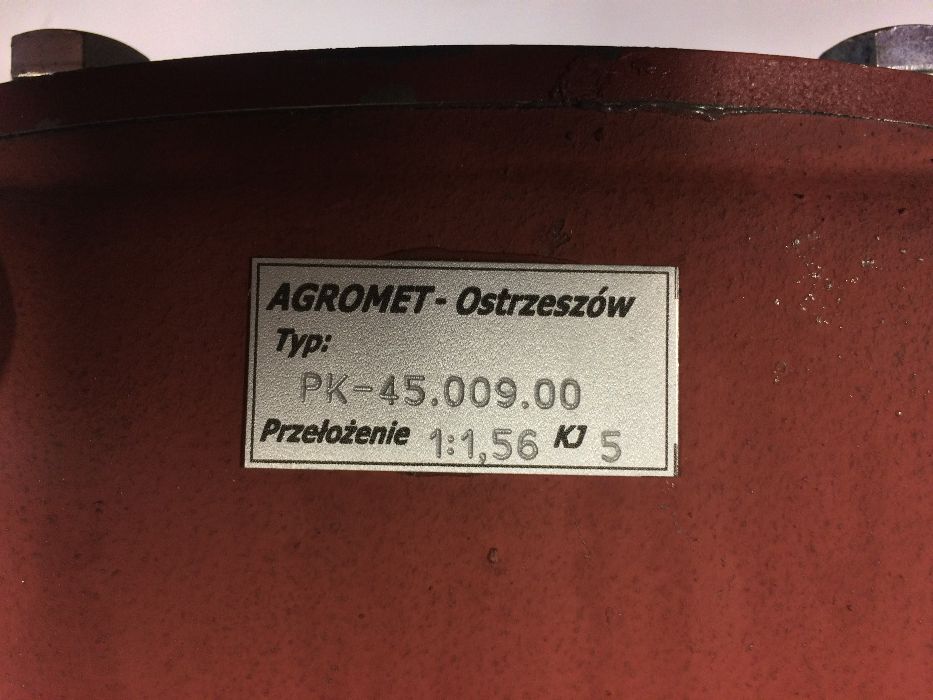 Zespół tnący rozdrabniacza AGROMET przekładnia kątową plus ramię