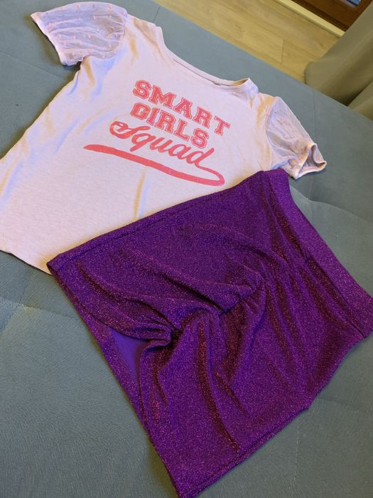 Zestaw dziewczęcy Sinsay bluzka +spódnica ołówkowa 140/146