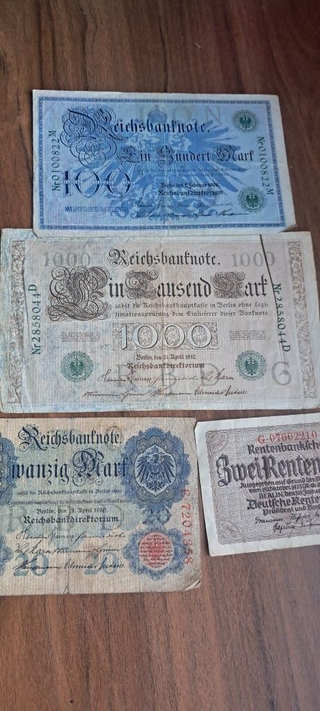 Zestaw banknotów NIEMCY