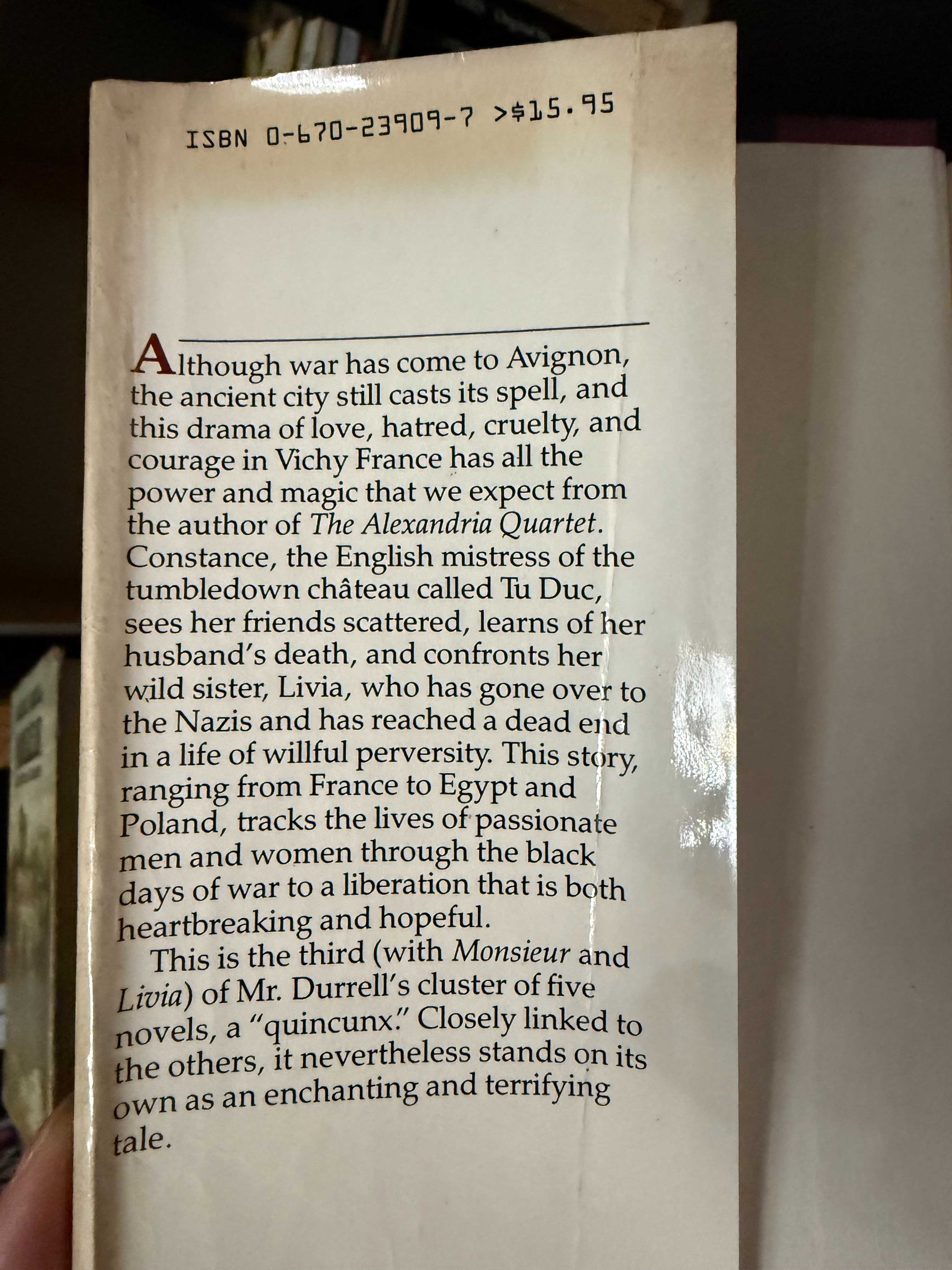 Lawrence Durrell – Constance, or Solitary Practices