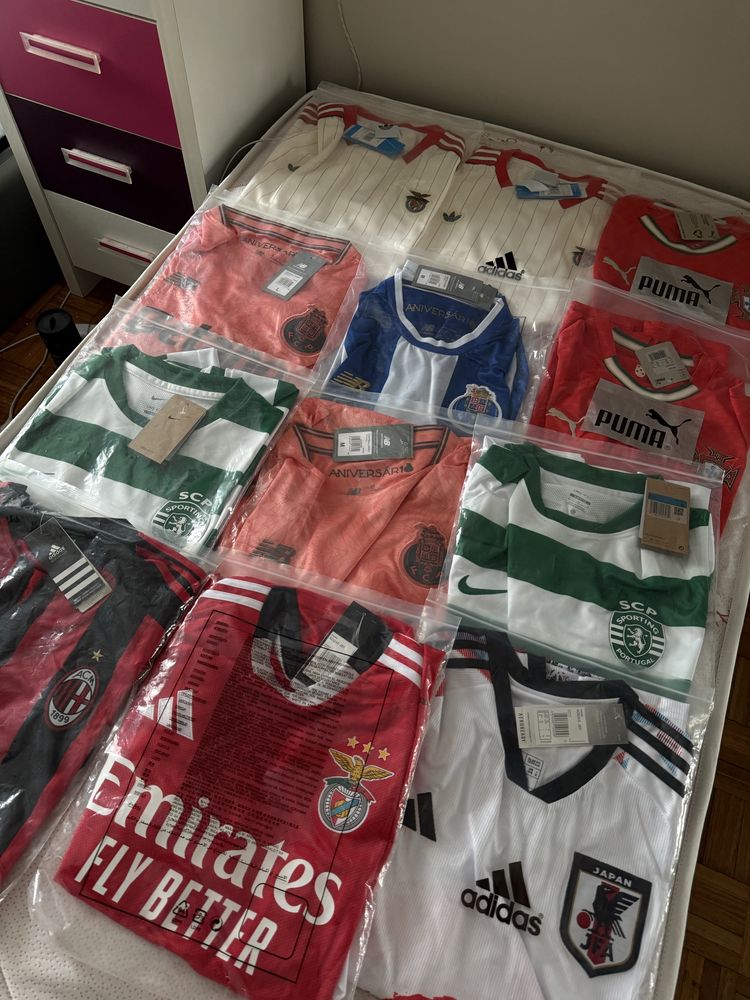 Camisolas de futebol 14€ ate dia 29