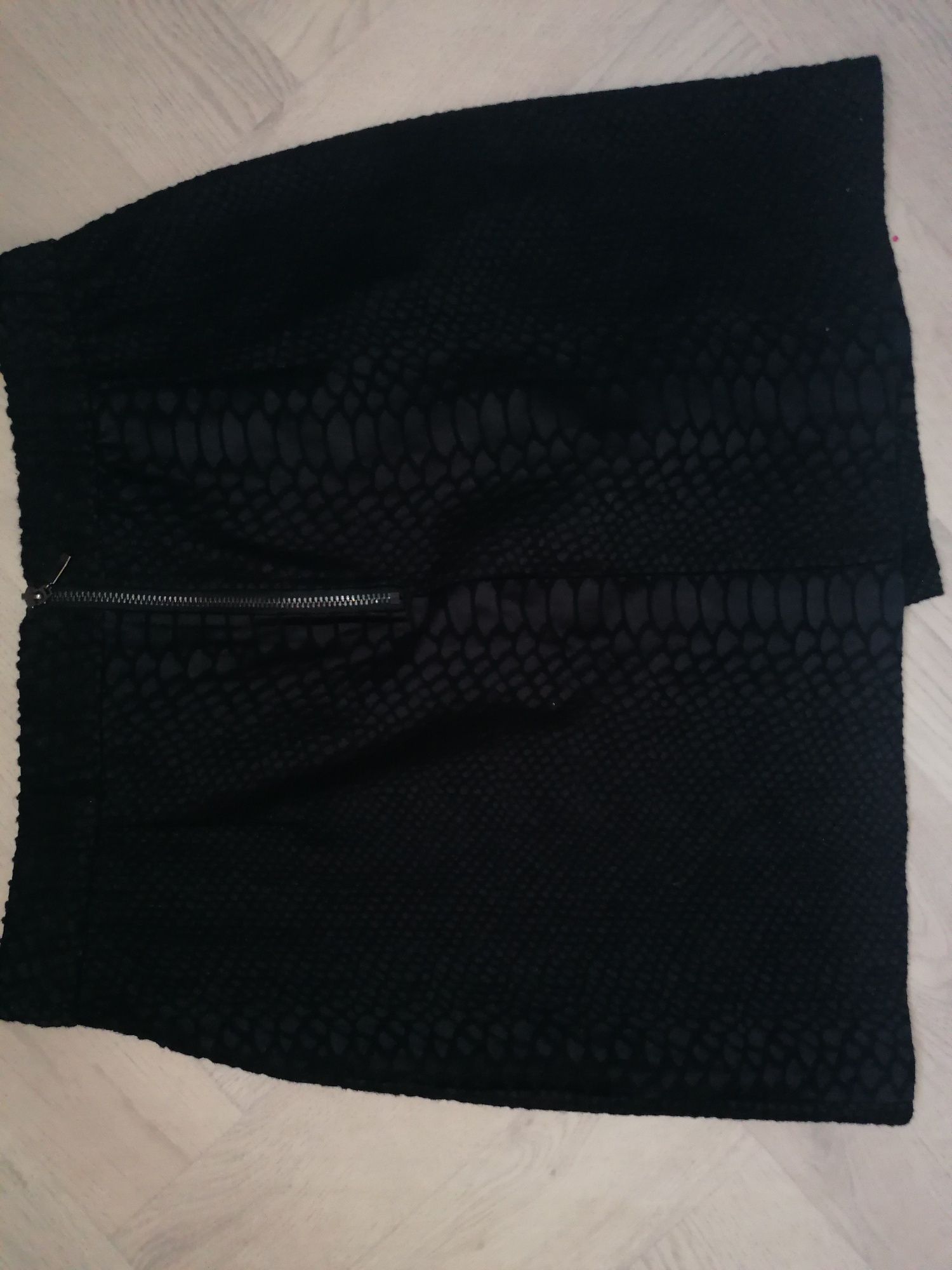 Spódnica topshop M L czarna asymetryczna wzór