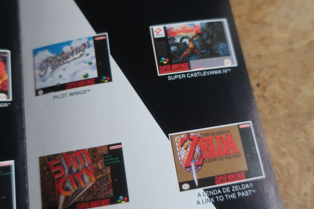 Publicidade oficial Super Nintendo com jogos (novo, 1992, raro)