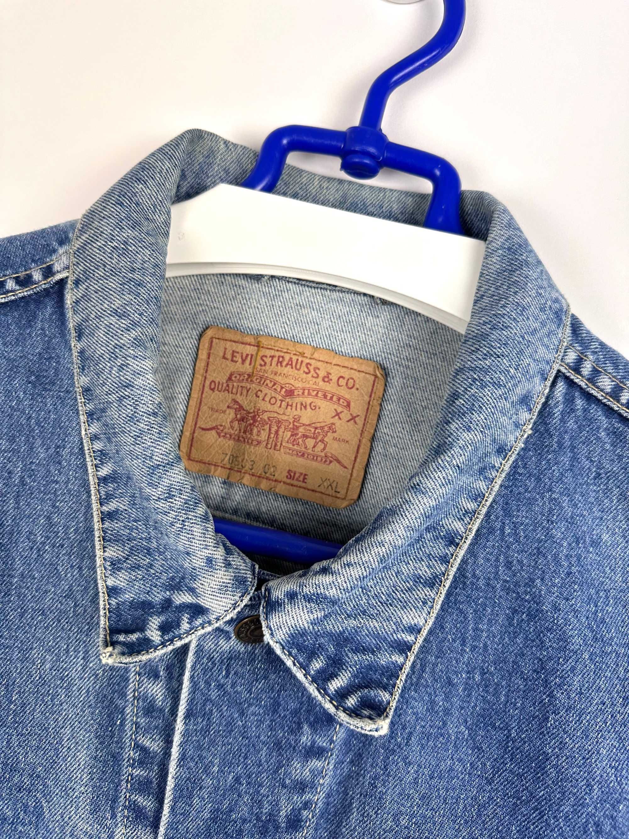 Kurtka jeansowa Levis Strauss katana męska denim r. XL