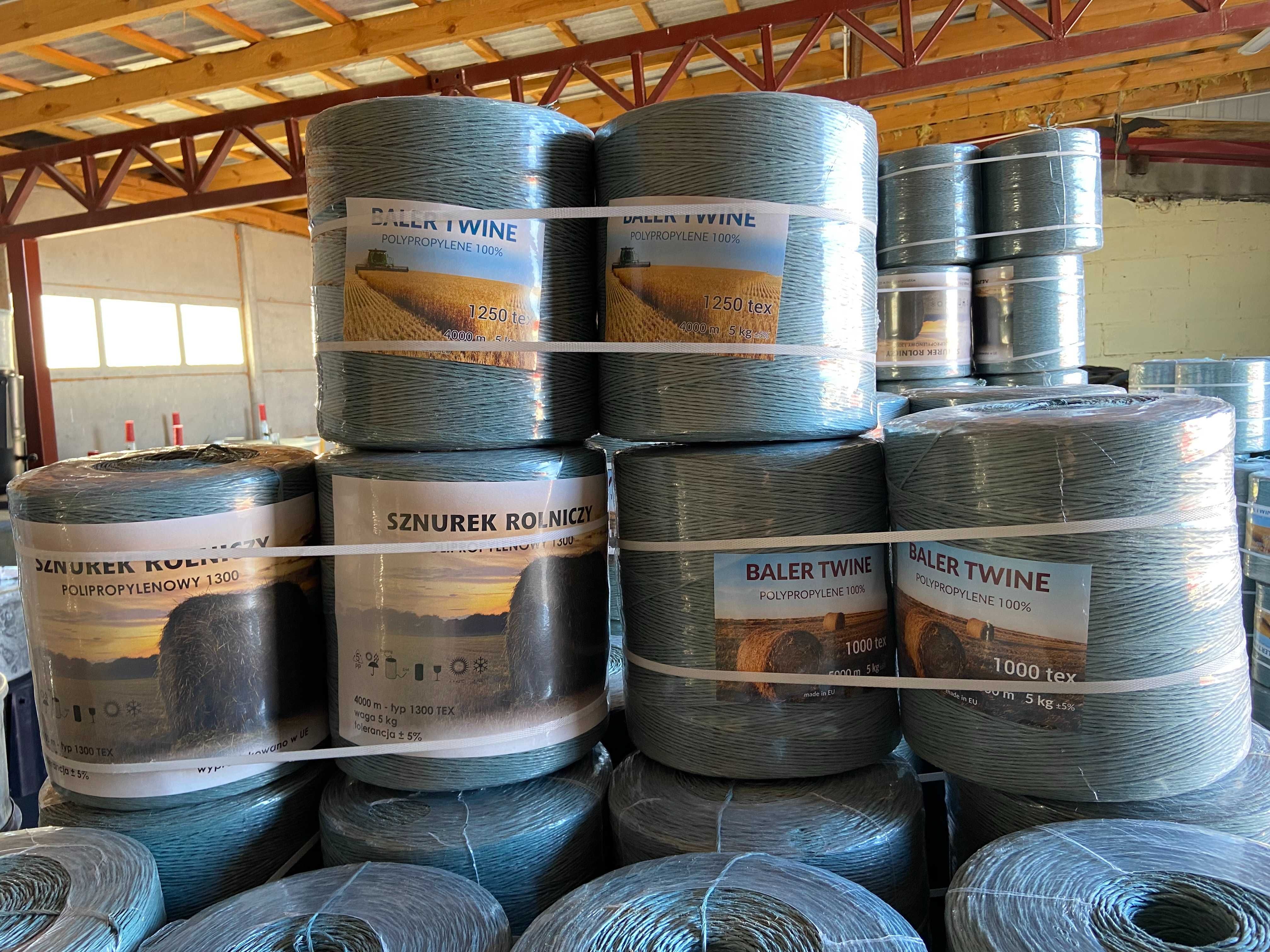 Sznurek do bel do prasy rolniczej BALER TWINE 1000tex 5000m wysyłka