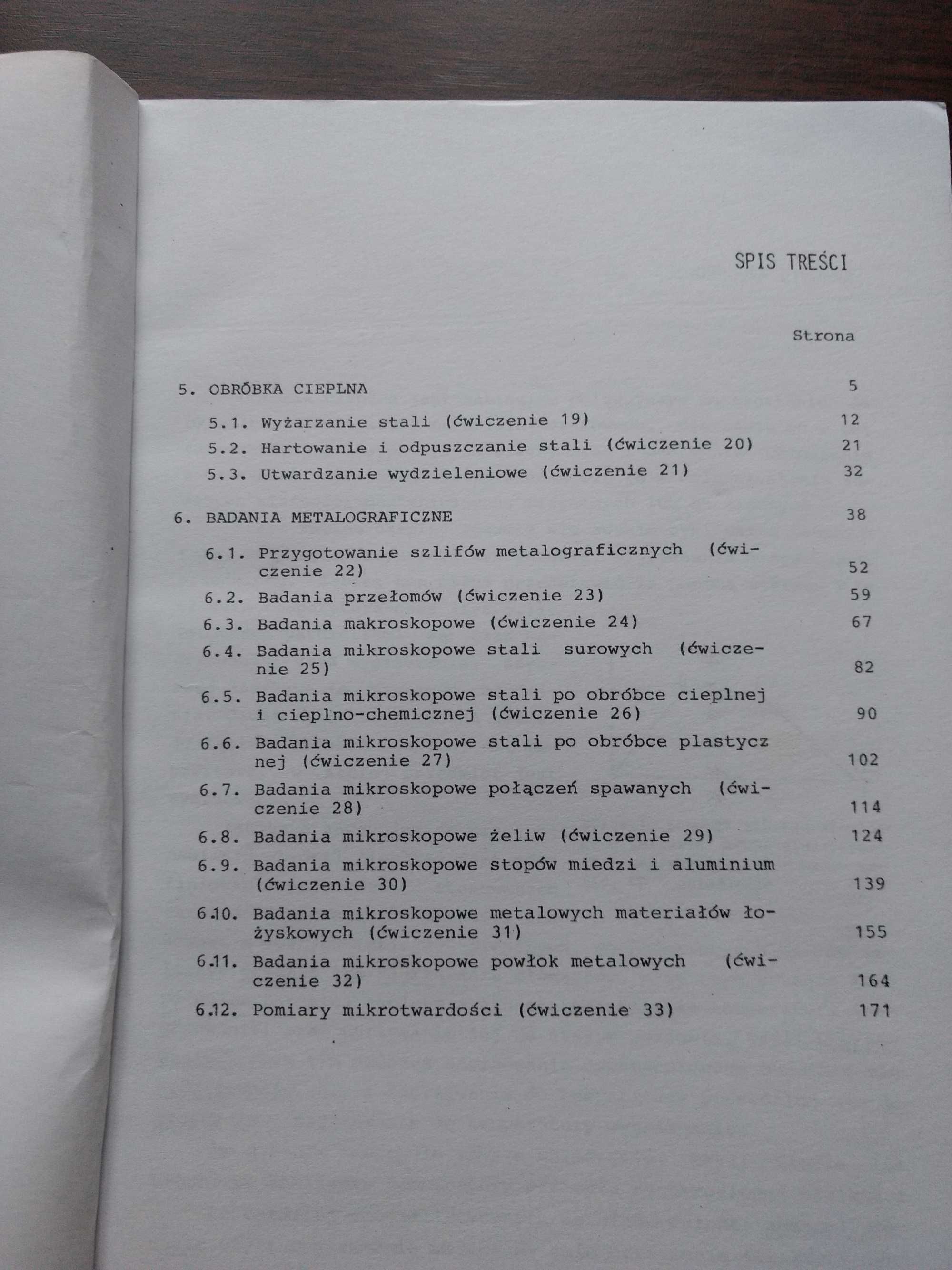Książka "Ćwiczenia laboratoryjne z materiałoznawstwa", Tadeusz Jeszke