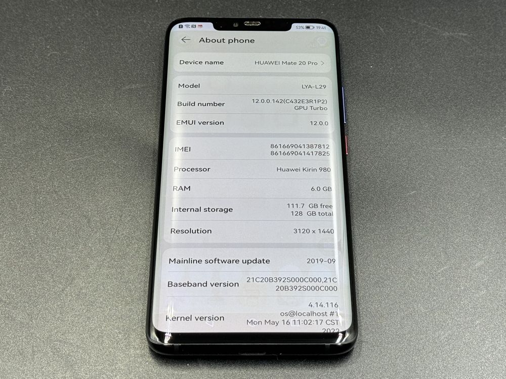 Huawei Mate 20 Pro - zadbany - faktura VAT 23%