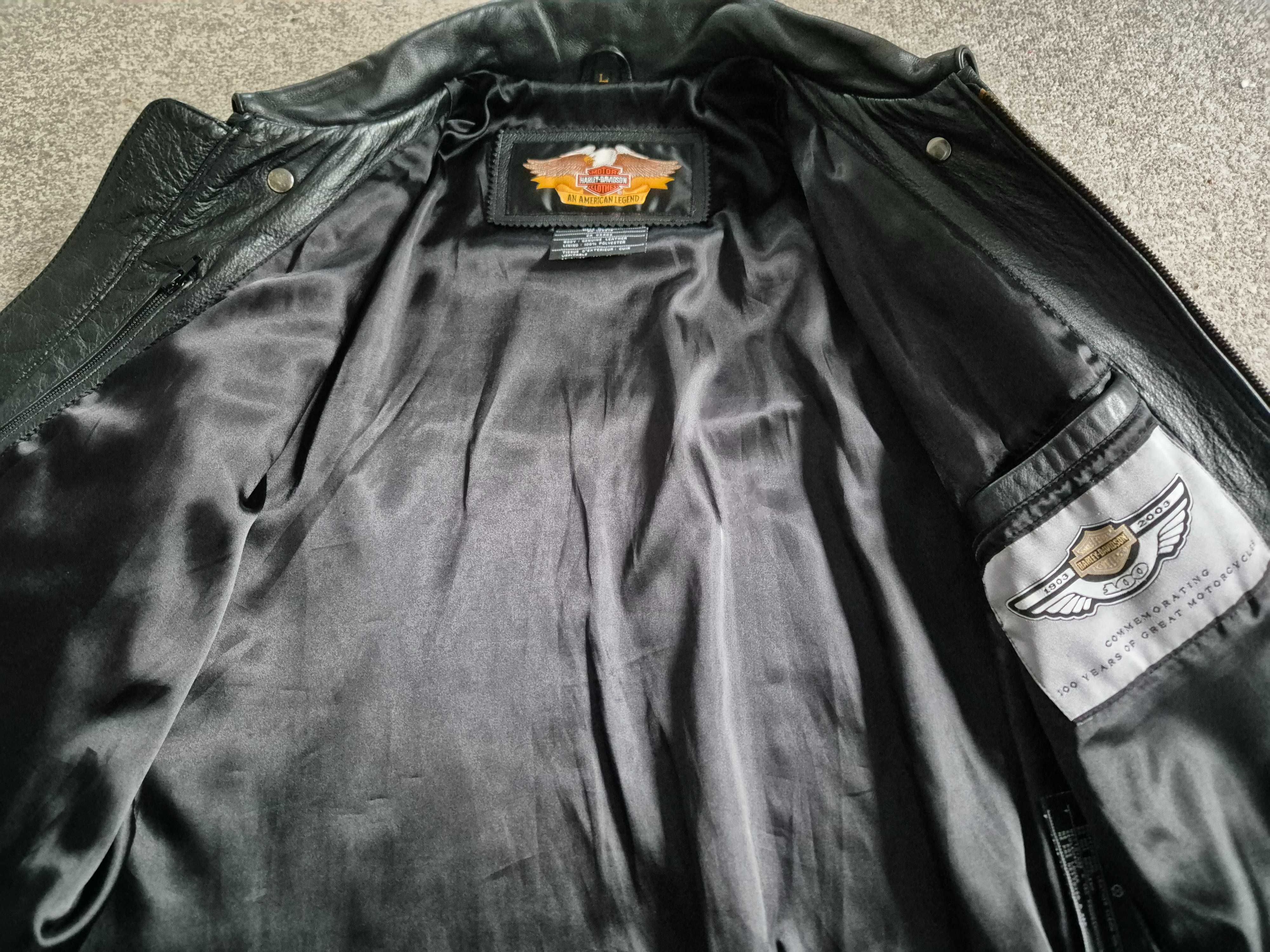 Casaco Harley Davidson Centenário 100 anos em pele tamanho L