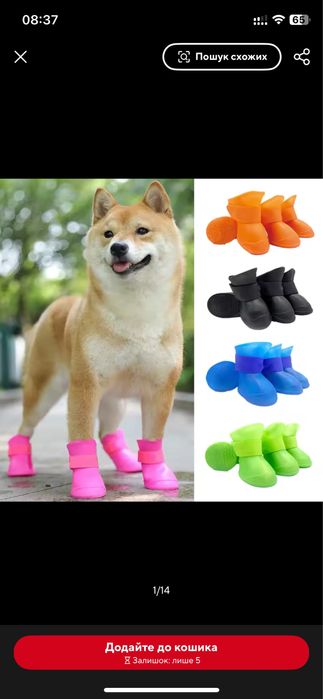 Продам дощові гумовці для собак, підійде маленькій породі