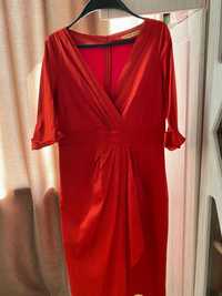 Красное элегантное платье