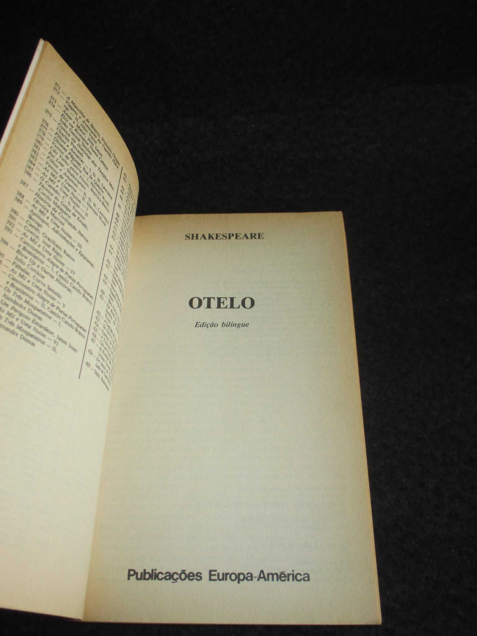 Livro Otelo Shakespeare Livros de Bolso Europa-América